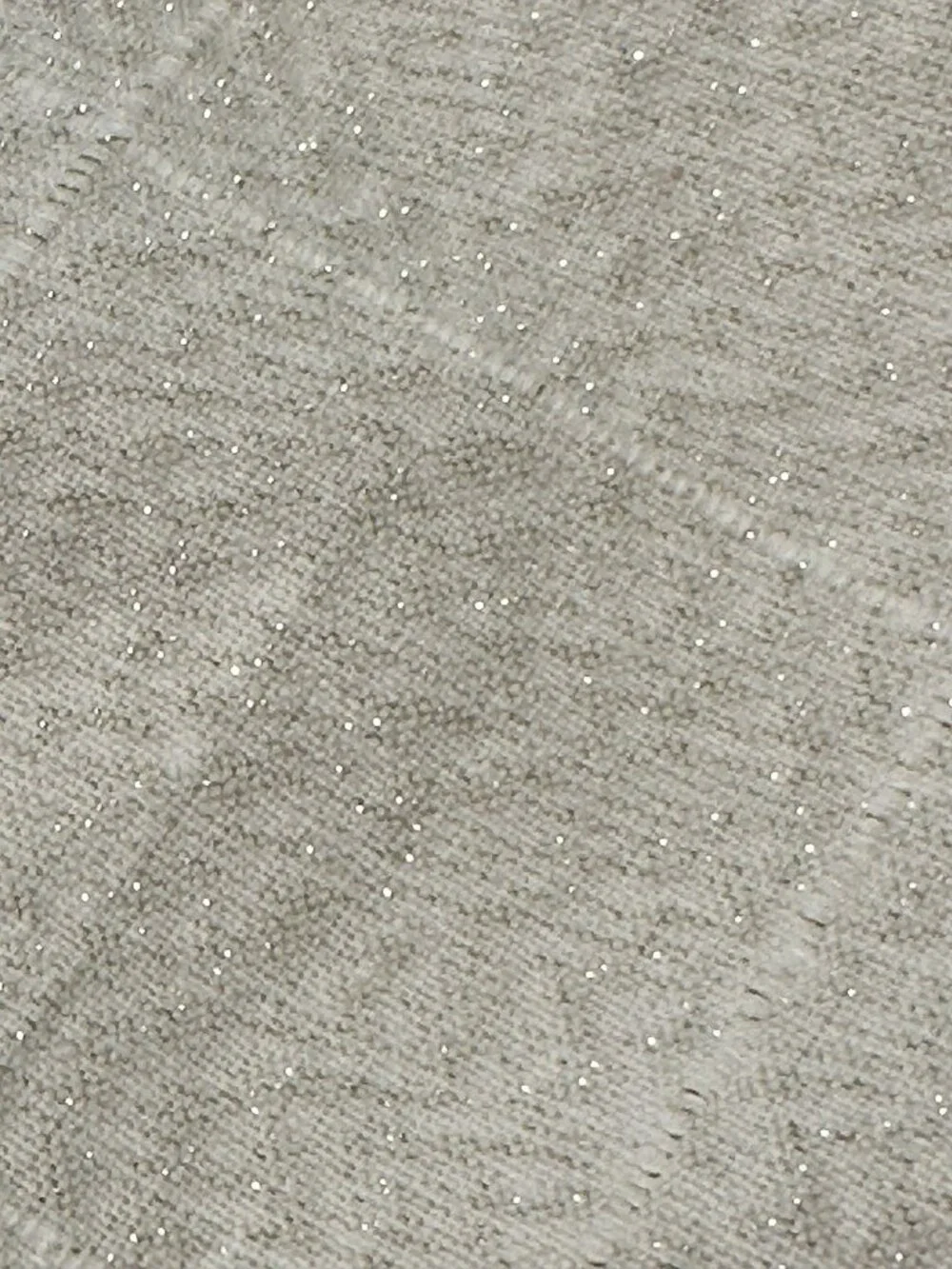 8 Cloth Napkins Cream Metallic Shimmer Embossed Grid Block Pattern Dinner Party